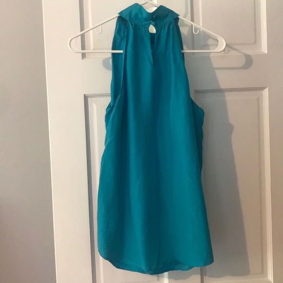 Kenneth Cole Blue halter tank top - Picture 3 of 4